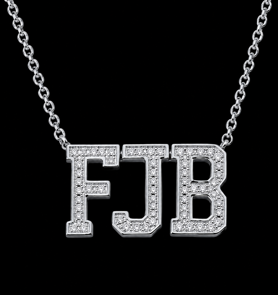 FJB  Must Own Quality Piece  Solid 925 Silver 15-Genuine White Zircons  ON SALE $69.95 11 LEFT !!!