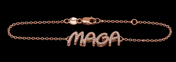 MAGA 8 DIAMOND SILVER BRACELET WEAR IT PROUDLY