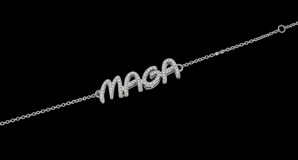 MAGA 8 DIAMOND SILVER BRACELET WEAR IT PROUDLY
