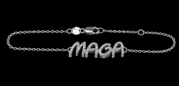 MAGA 8 DIAMOND SILVER BRACELET WEAR IT PROUDLY