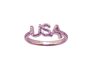 Ladies 10-Diamond Rose Gold plated Solid Silver Ring  Only $99.95