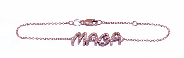 MAGA 8 DIAMOND SILVER BRACELET WEAR IT PROUDLY