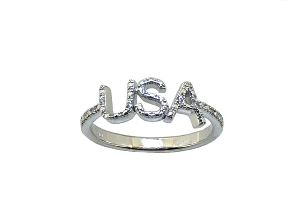 USA Silver 10- Diamond Ring  Compare at $129.95 Only $99.95